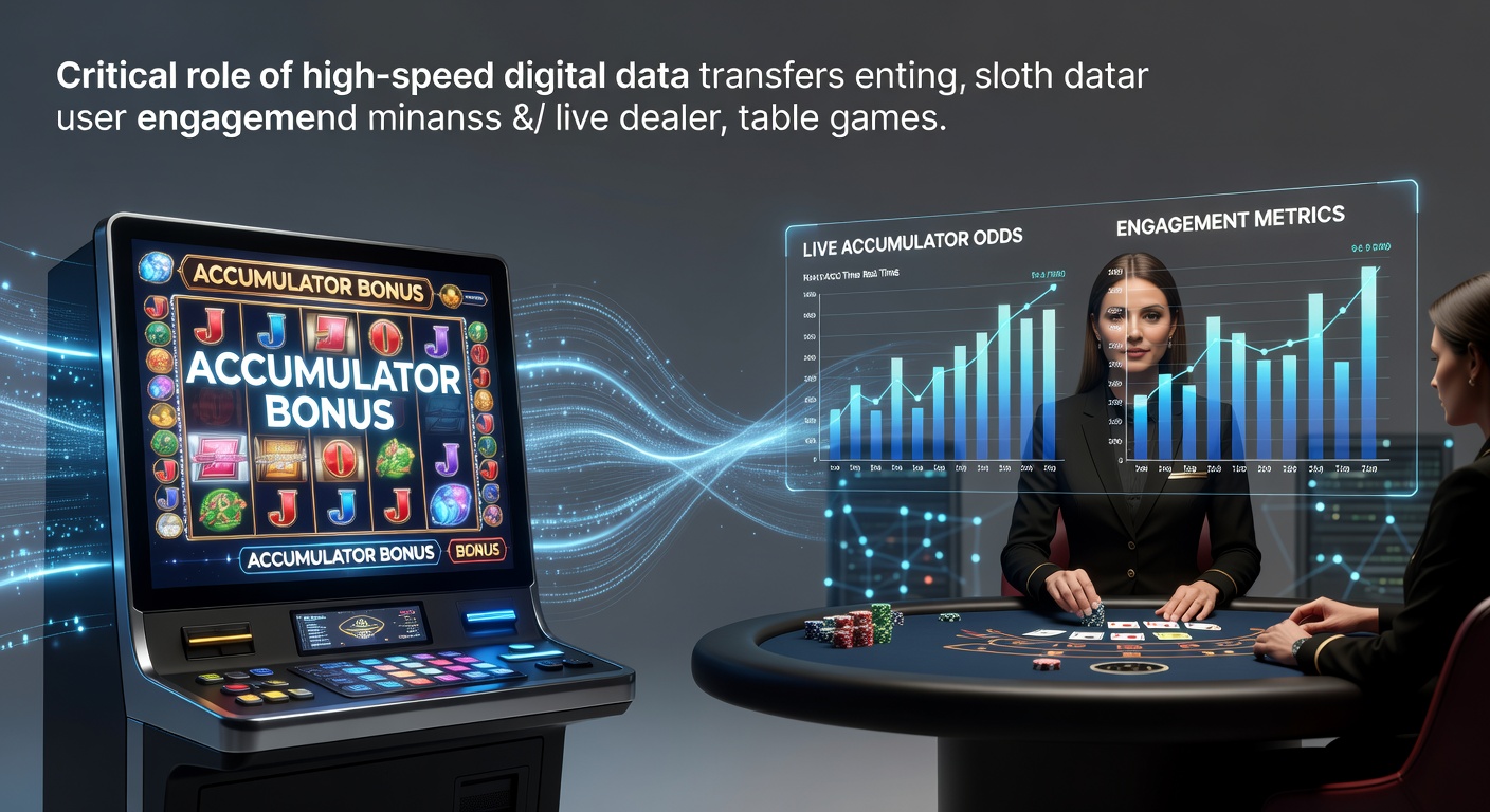 Darstellung schneller Datenübertragungen in digitalen Casino-Umgebungen mit Fokus auf Walzenspiele und Live-Tische