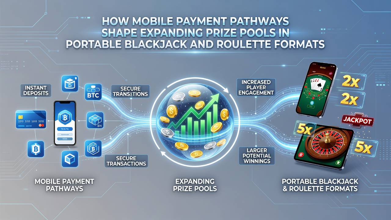 Datenvisualisierung zu mobilen Transaktionen und erweiterten Preispools in Blackjack sowie Roulette