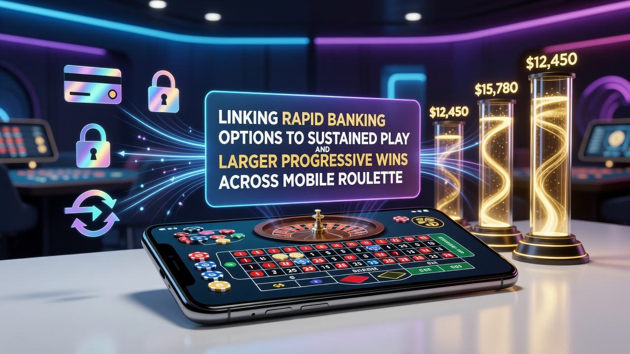 Blackjack mobile table with progressive win indicators and banking integration
