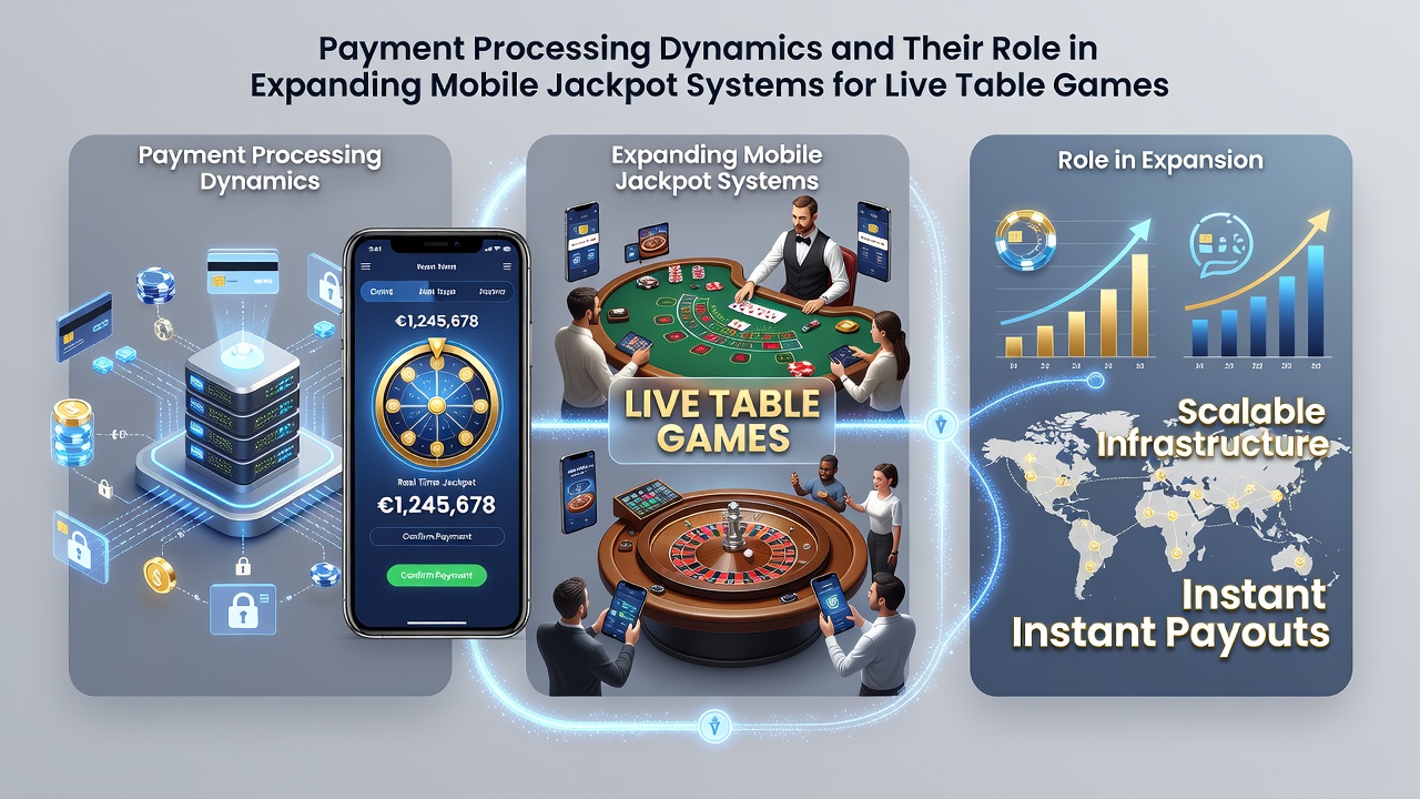 Mobile Live-Tischspiele mit integrierten Zahlungs- und Jackpot-Funktionen